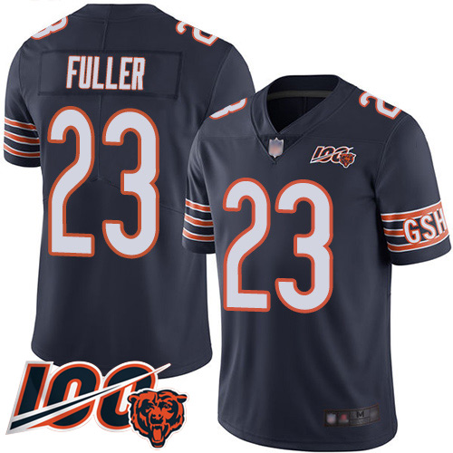 Chicago Bears Limited Navy Blue Men Kyle Fuller Home Jersey NFL Football #23 100th Season->nfl t-shirts->Sports Accessory